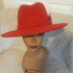 Red Fedora Hat